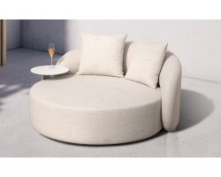 Leżanka ogrodowa w jasnobeżowa COSY Daybed Olefin