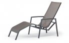 Profilowany leżak aluminiowy ogrodowy CANCUN z siedziskiem z tekstylny
