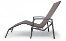 Profilowany leżak aluminiowy ogrodowy CANCUN z siedziskiem z tekstylny