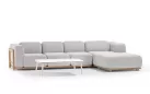 Luksusowa sofa wypoczynkowa na taras RULE z szezlongiem