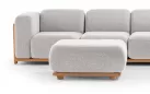 Luksusowa sofa wypoczynkowa na taras RULE z szezlongiem