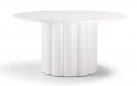 Biały okrągły stół ogrodowy aluminiowy Ø155 cm BARBUDA