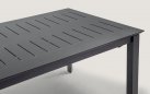 Aluminiowy stół ogrodowy rozkładany. grafitowy 160 do 240 PANAREA