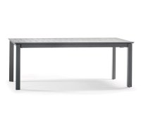 Aluminiowy stół ogrodowy rozkładany. grafitowy 160 do 240 PANAREA
