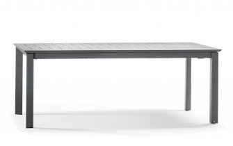Aluminiowy stół ogrodowy rozkładany. grafitowy 160 do 240 PANAREA