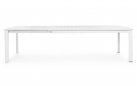 Aluminiowy stół ogrodowy rozkładany. biały 200 do 300 PANAREA
