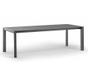 Grafitowy stół ogrodowy STROMBOLI rozkładany aluminiowy z deseczek poprzecznych