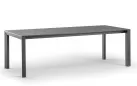 Grafitowy stół ogrodowy STROMBOLI rozkładany aluminiowy z deseczek poprzecznych