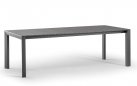 Grafitowy stół ogrodowy STROMBOLI rozkładany aluminiowy z deseczek poprzecznych