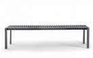 Grafitowy stół ogrodowy STROMBOLI rozkładany aluminiowy z deseczek poprzecznych
