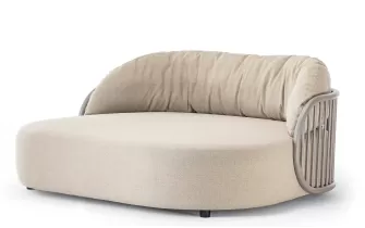 Łóżko ogrodowe z grubym materacem NEST Daybed