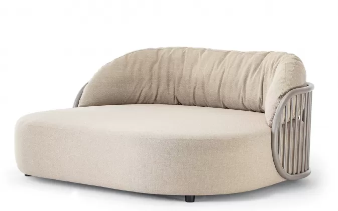 Łóżko ogrodowe z grubym materacem NEST Daybed