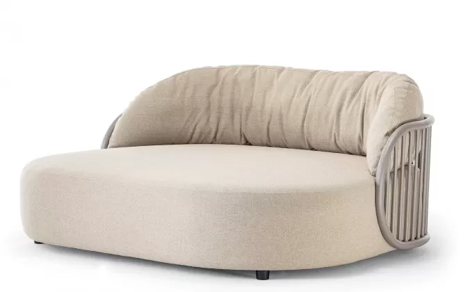 Łóżko ogrodowe z grubym materacem NEST Daybed