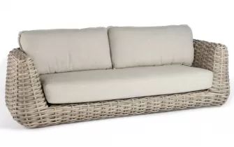 Luksusowa sofa ogrodowa trzyosobowa z technorattanu wakkanda tierra outdoor