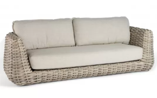 Luksusowa sofa ogrodowa trzyosobowa z technorattanu wakkanda tierra outdoor