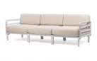 Trzyosobowa sofa ogrodowa modułowa z polipropylenu máximo nardi jasnoszary