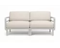 Dwuosobowa sofa ogrodowa modułowa z polipropylenu máximo nardi jasnoszara