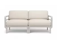 Dwuosobowa sofa ogrodowa modułowa z polipropylenu máximo nardi jasnoszara