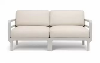 Dwuosobowa sofa ogrodowa modułowa z polipropylenu máximo nardi jasnoszara