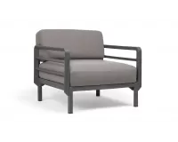 Fotel ogrodowy z polipropylenu máximo nardi konstrukcje antracyt poduszka sunbrella