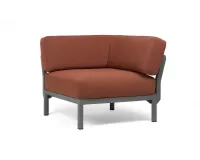 Moduł narożny do kolekcji maksimum firmy nardi konstrukcja w kolorze basalto