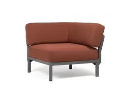 Moduł narożny do kolekcji maksimum firmy nardi konstrukcja w kolorze basalto