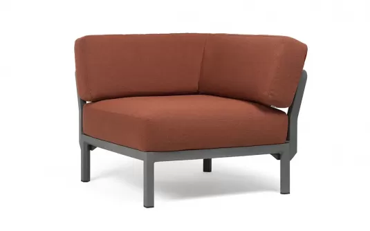 Moduł narożny do kolekcji maksimum firmy nardi konstrukcja w kolorze basalto