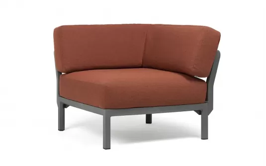 Moduł narożny do kolekcji maksimum firmy nardi konstrukcja w kolorze basalto