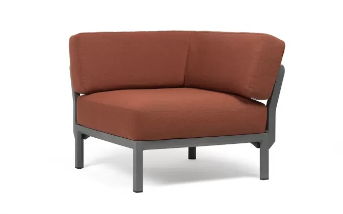 Moduł narożny do kolekcji maksimum firmy nardi konstrukcja w kolorze basalto