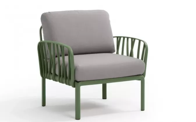 Fotel ogrodowy wypoczynkowy komodo nardi kolor agave