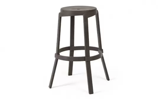 Stołek ogrodowy z polipropylenu sztaplowany STACK MAXI nardi kolor terre Stołek ogrodowy z polipropylenu sztaplowany STACK MAXI nardi kolor terre