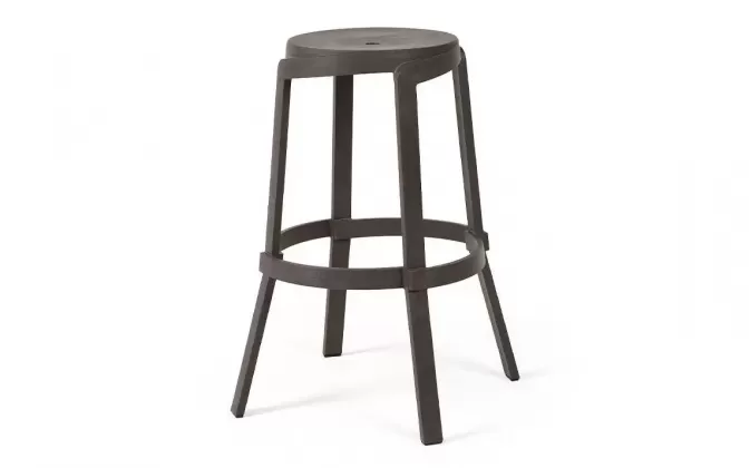 Stołek ogrodowy z polipropylenu sztaplowany STACK MAXI nardi kolor terre  