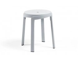 Stołek ogrodowy z polipropylenu sztaplowany STACK MINI nardi kolor biały