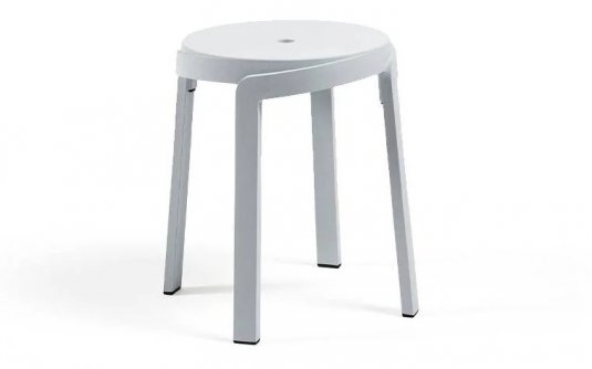 Stołek ogrodowy z polipropylenu sztaplowany STACK MINI nardi kolor biały