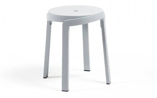 Stołek ogrodowy z polipropylenu sztaplowany STACK MINI nardi kolor biały Stołek ogrodowy z polipropylenu sztaplowany STACK MINI nardi kolor biały