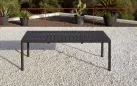 Grafitowy stół ogrodowy rozkładany z aluminiową podstawą i z blatem z polipropylenu tevere 211-275