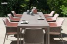 Beżowy stół ogrodowy rozkłądany RIO 140/210 Nardi