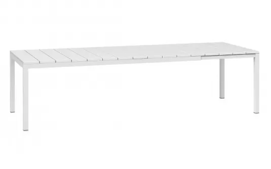 Rozkładany stół ogrodowy z polipropylenu rio nardi 210-280 kolor biały