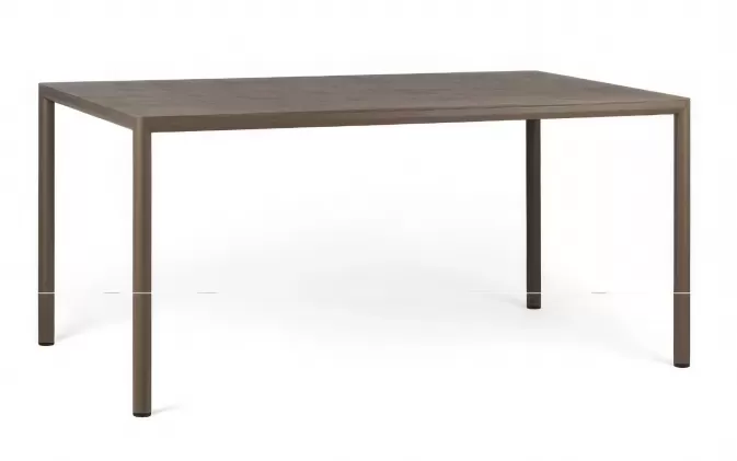 Aluminiowy stół ogrodowy pia PIAVE 160x90 kolor tabacco