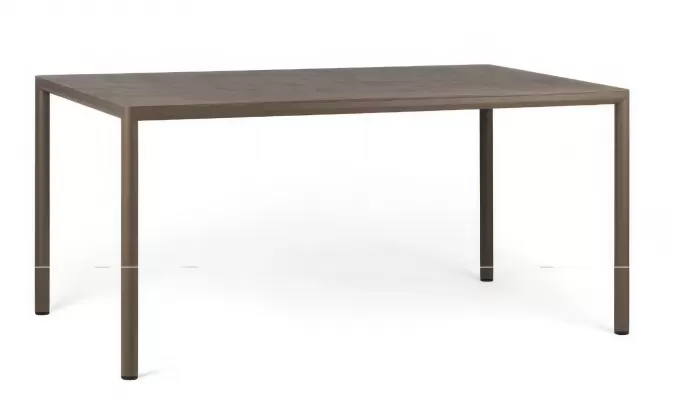 Aluminiowy stół ogrodowy pia PIAVE 160x90 kolor tabacco