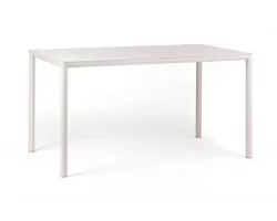 Beżowy stół ogrodowy aluminiowy z blatem hpl 140x80 pijave nardi