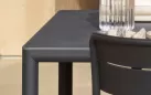 Antracyt stół ogrodowy aluminiowy z blatem hpl 140x80 pijave nardi