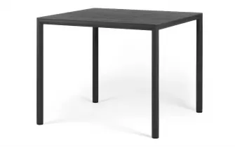 Antracyt stół ogrodowy aluminiowy z blatem hpl 90x90 pijave nardi