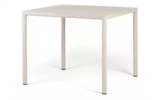 Tortora stół ogrodowy aluminiowy z blatem hpl 90x90 pijave nardi