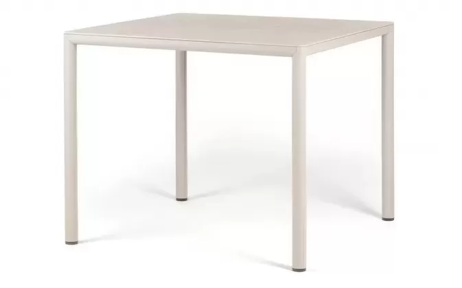 Tortora stół ogrodowy aluminiowy z blatem hpl 90x90 pijave nardi