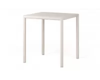 Bezowy stół ogrodowy aluminiowy z blatem hpl 70x70 pijave nardi