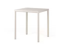 Bezowy stół ogrodowy aluminiowy z blatem hpl 70x70 pijave nardi