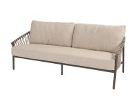 Zestaw wypoczynkowy na taras ALLORA 4SO brązowa konstrukcja lina polipropylenowa