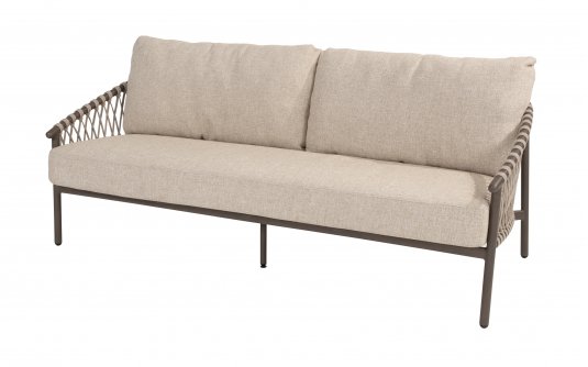 Zestaw wypoczynkowy na taras ALLORA 4SO brązowa konstrukcja lina polipropylenowa Zestaw wypoczynkowy na taras ALLORA 4SO brązowa konstrukcja lina polipropylenowa