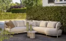 Beżowy narożnik ogrodowy luksusowy mykonos 4so